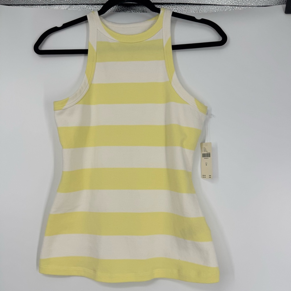 NWT Maeve by Anthropologie yellow Striped Tank